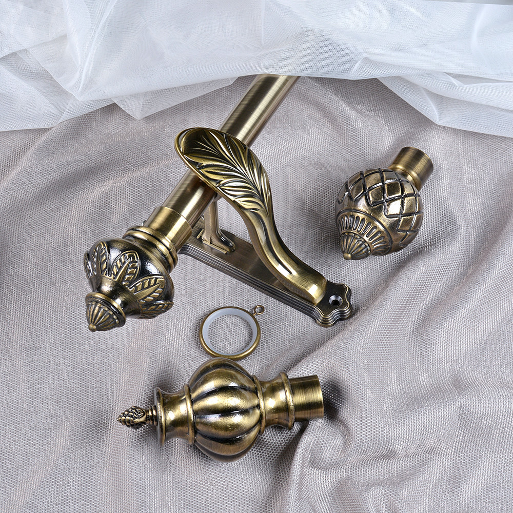 28mm Single Iron Curtain Rod with accessoris Speical design Living Room Decoration