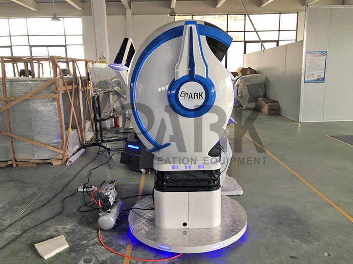Commercial egg chair VR roller coaster simulator EPARK theme park earn money 9D VR 1 seat cinema