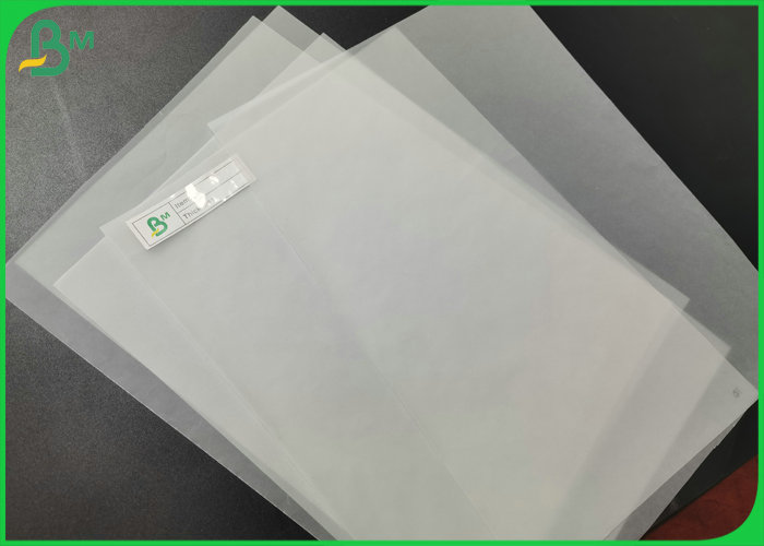CAD Plotter Printing 50gsm 73gsm Transparent Tracing Paper Roll For Engineer Drawing