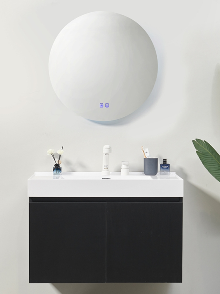 Customized Width E1 Environment Standard Modern Design Wall Hung Bathroom Floating Vanity