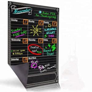 China Convenient Magnetic Fridge Calendar ,  Chalkboard Magnetic Kitchen Calendar on sale