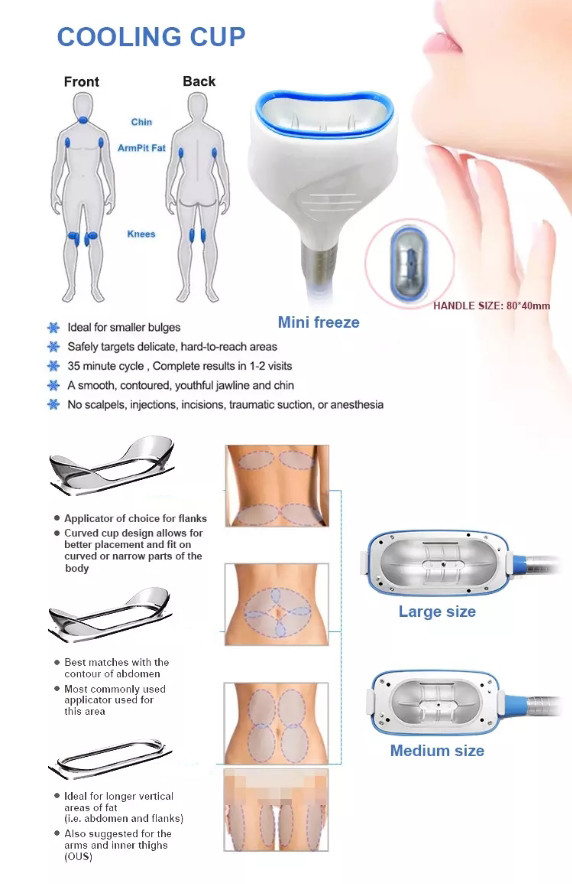 LAFO design Double Chin 360 cryo machine/cryolipolysis machine 360/fat slimming machine cryotherapy
