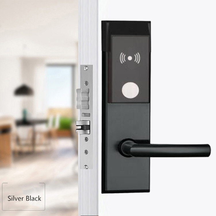 Keyless Hotel Electronic Key Card Door Locks M1fare Stainless Steel