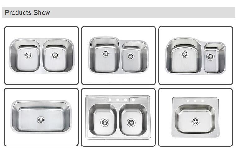 Pressed kitchen sinks with single bowl undermount kitchen sink with SUS304 and silver color