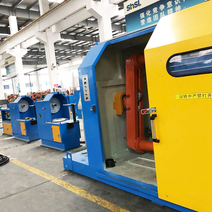 PLC Control Cantilever Single Arm Type Cable Stranding Machine Cored Wire Cabling Machine