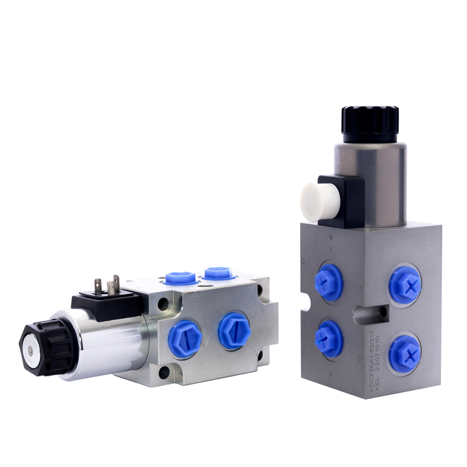 On Off Solenoid Control Valve 6 Way 2 Position Hydraulic Electric Valve