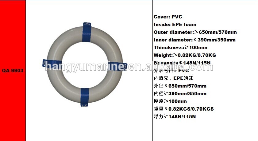 PE/PU/PVC foam life buoy/ life buoy ring for sale