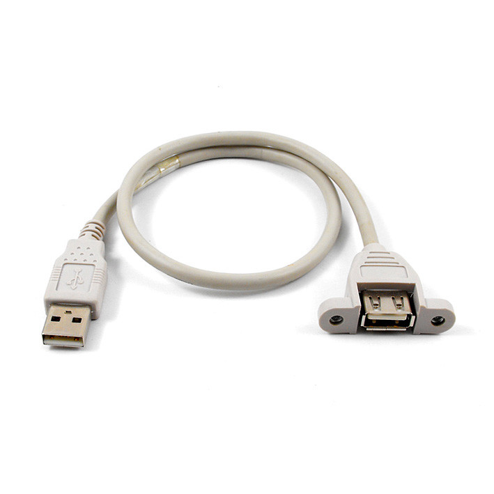 Panel mount female USB 2.0 to Dupunt 2.0 connector extension cable, ODM/OEM
