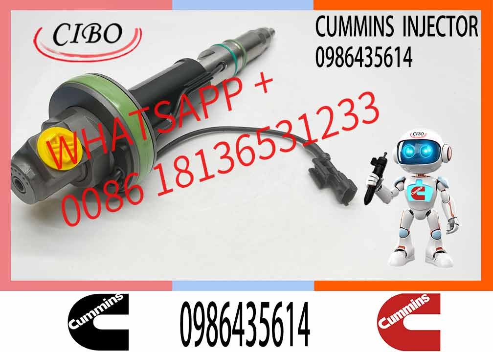 Engineering Machinery QSK19 Truck Engine System Accessories 0986435614 Diesel Fuel Injector