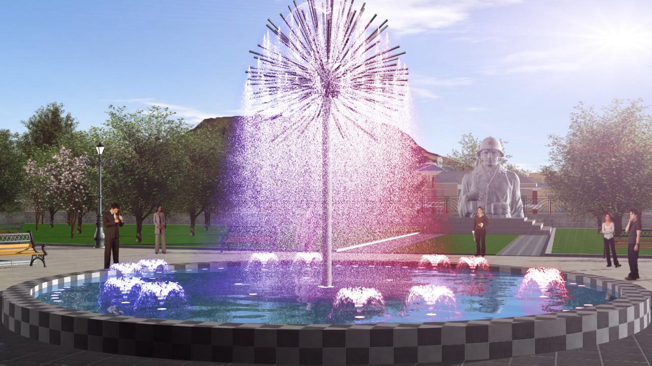 Electricity Powered Stainless Steel Spray Jet Fountain for Customer Requirements