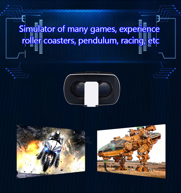 21.5 Inch 9D VR Simulator Big Pendulum Electric Dynamic System With Roller Coaster Ride Safety Seat