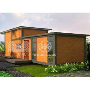 China Wood Appearance Modern Prefab Homes With Loft Environmental Protection Material on sale