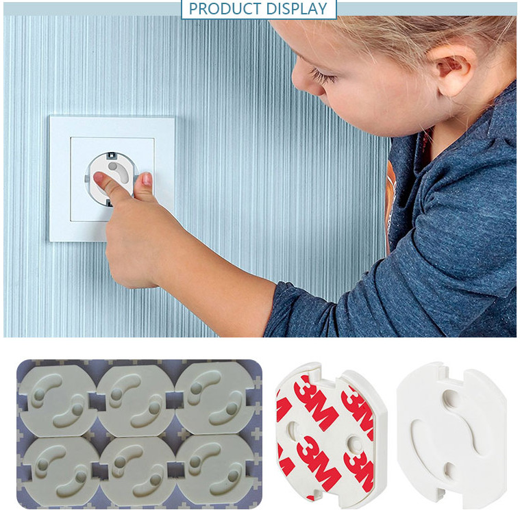 Self Closing Socket Plate Child Safety Outlet Covers For Baby Proofing