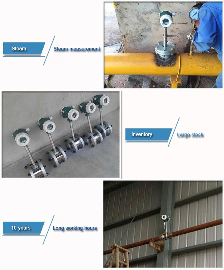 Digital Liquid Vortex Flow Meter Acrylic Inline Gas Flow Meter