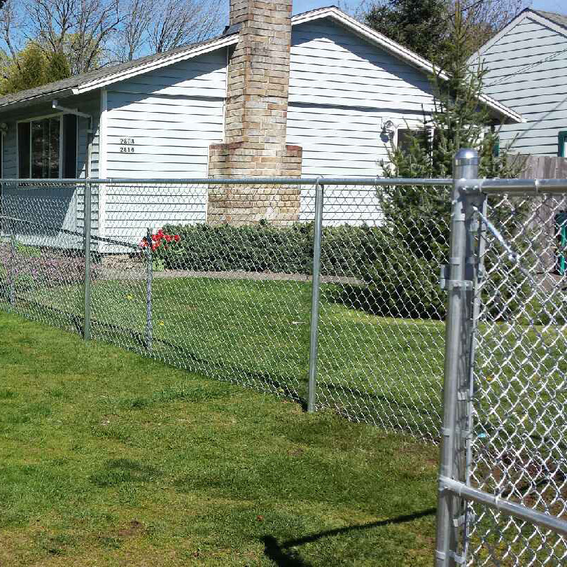 Hot Dipped Galvanized Chain Link Fence PVC Coated 50ft Length