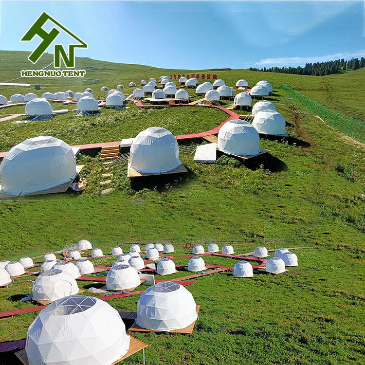 3~6 Person Dome Tent Outdoor Hotel Glamping Geodesic Dome Tent