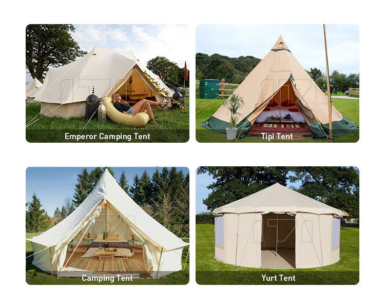 Air Family Inflatable Camping Tent Canvas Customized Luxury Polyester