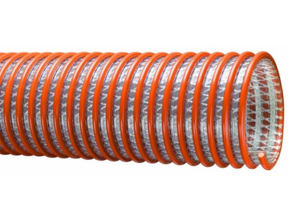 Non Toxic PVC Spiral Hose Pipe , PVC Suction Discharge Hose / Pipe Weather
