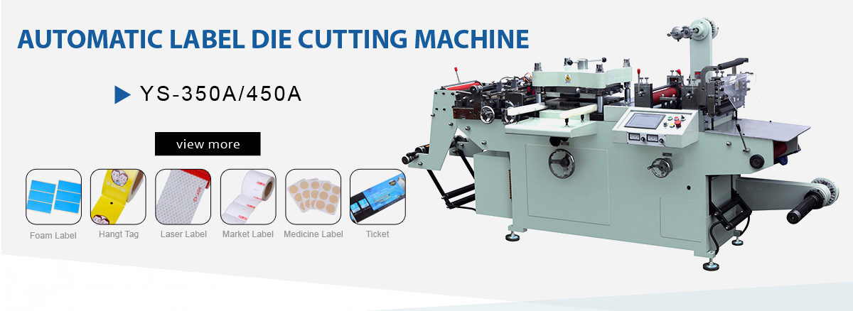 Automatic Label Flat Bed Die Punching Machine Adhesive Tape Cutter