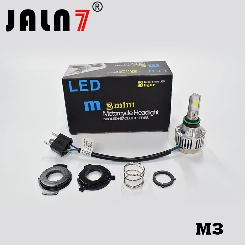 Motorcycle LED Headlight Bulb M3 JALN7 Hi/Lo BeamDRL Fog Replacement Conversion Kit Headlamp Lamp 40W 4500LM 6-36V
