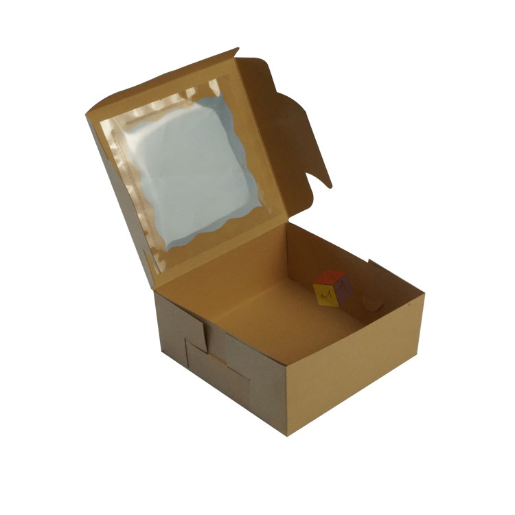 Recycled Kraft Paper Food Paper Gift Box Takeaway Custom Pastry Boxes