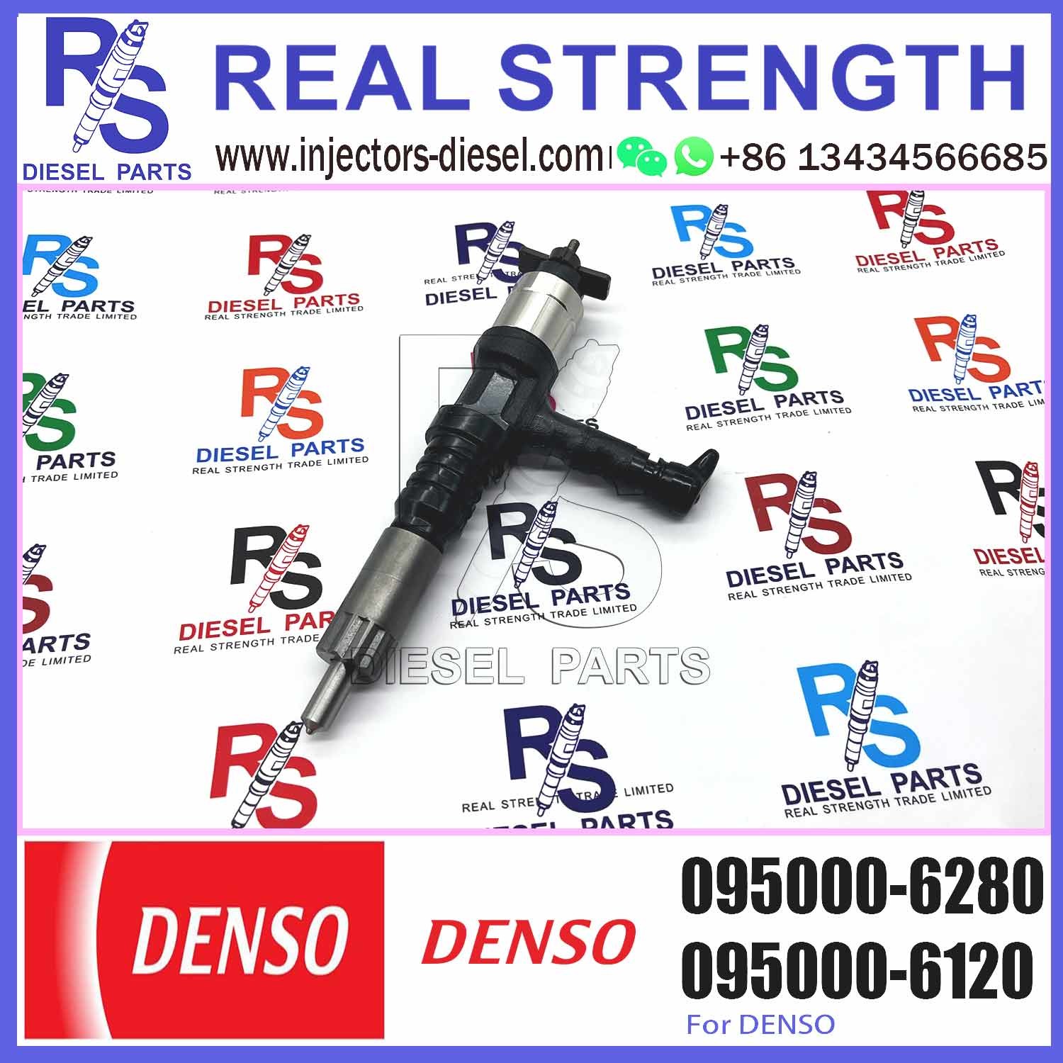 Diesel Common rail Injector 095000-6280 6219-11-3100 for excavator SAA6D170 HD785-7 PC650-8R