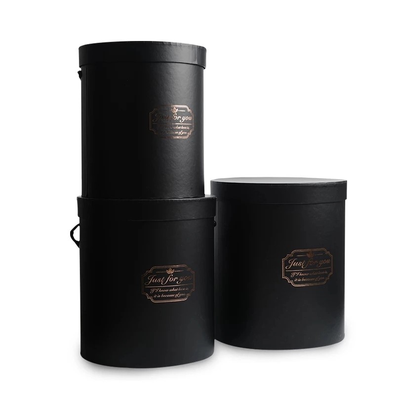 luxury flower packaging box flower gift box custom design hat flower box