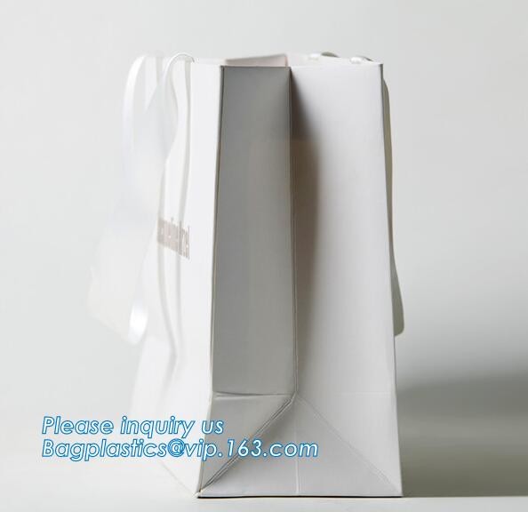 Luxury paper bags with handles Different Sizes,250gsm art paper shopping carrier bag custom printing with handle rope