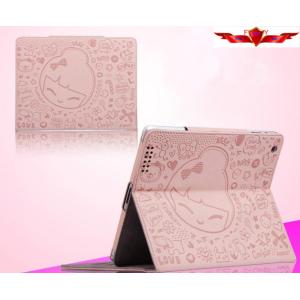 New Magic Girl Version Cartoon Ipad 2/3/4 Cases Embosed PU Smart Sleep Multi