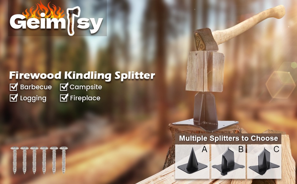 High Strength Structural Steel Firewood Splitter in White Lightweight and for Kindling
