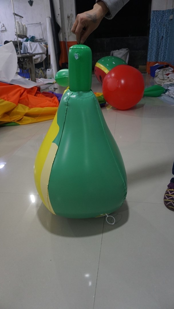 3ft Inflatable Pear Fruit Shaped Balloons With Screen Printing EN71 ASTM