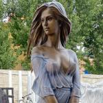 Nude Woman Bronze Sexy Statues Life Size Naked Female Sculpture Modern Art
