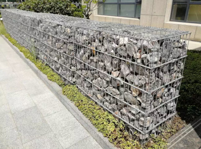 Diy 2x1x1m Welded Mesh Gabions Retaining Wall Basket Decorative Cage