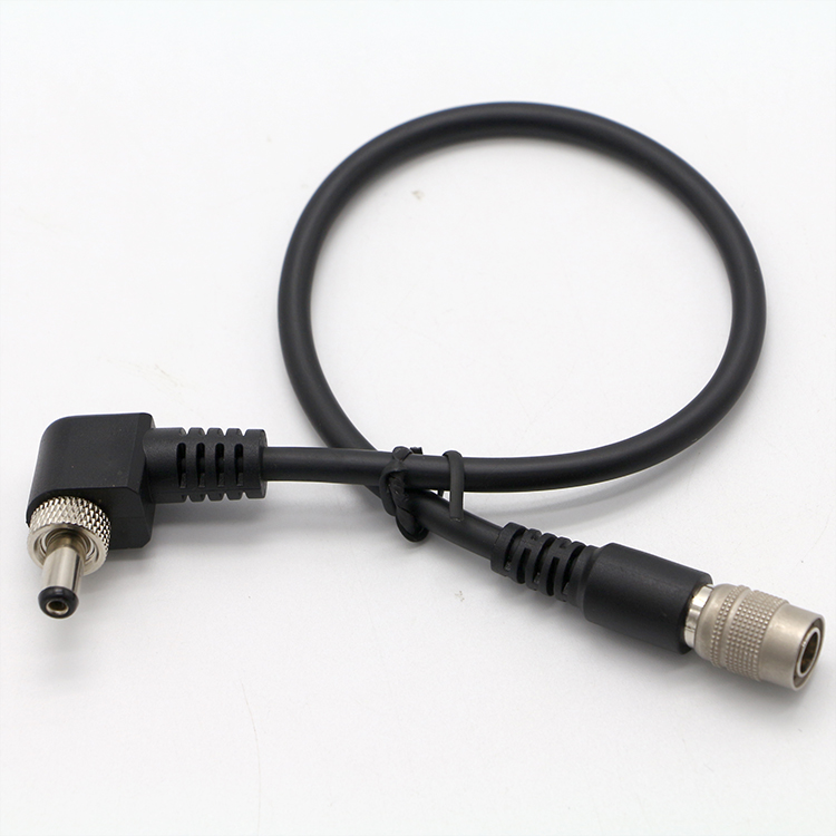 90 Degree Right Angle Male to Female 5.5x2.1mm 5525 DC Screw Power Charger Cable
