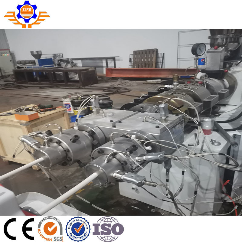 PVC Pipe Extrusion Line Double Screw 220 - 415V Input Voltage