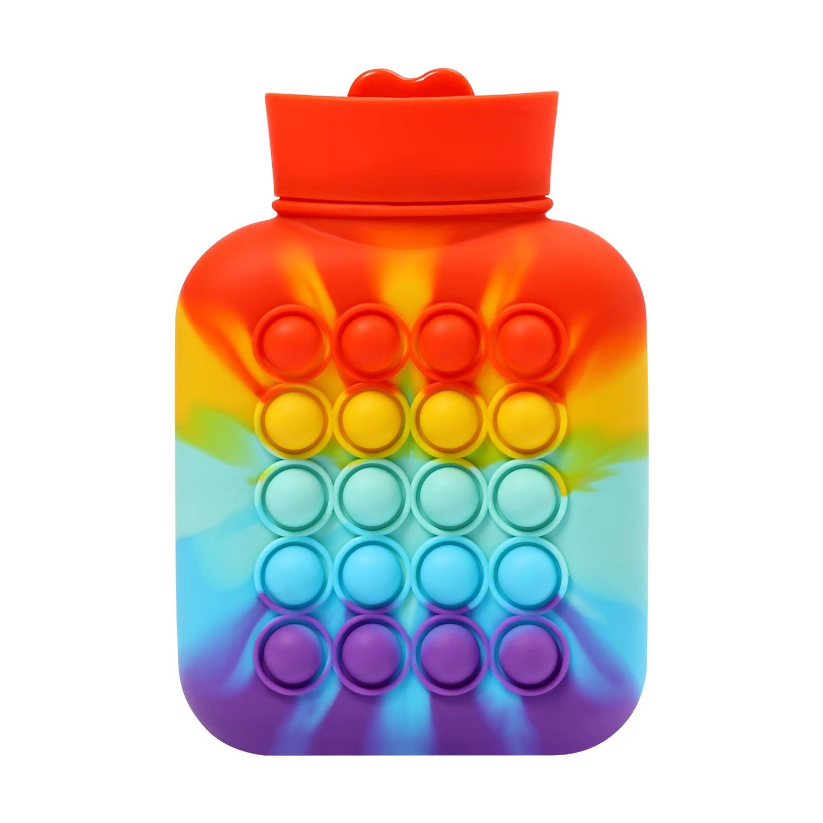 1L Hot Water Bottle for Pain Relief BPA Free and Food Grade Silicone Material Soft Cover Included