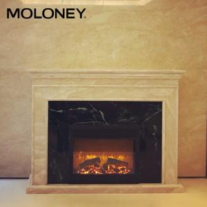 China 76.1CM Insert Firebox MDF Style Heater Remote Control Two Heating Levels Adjust on sale