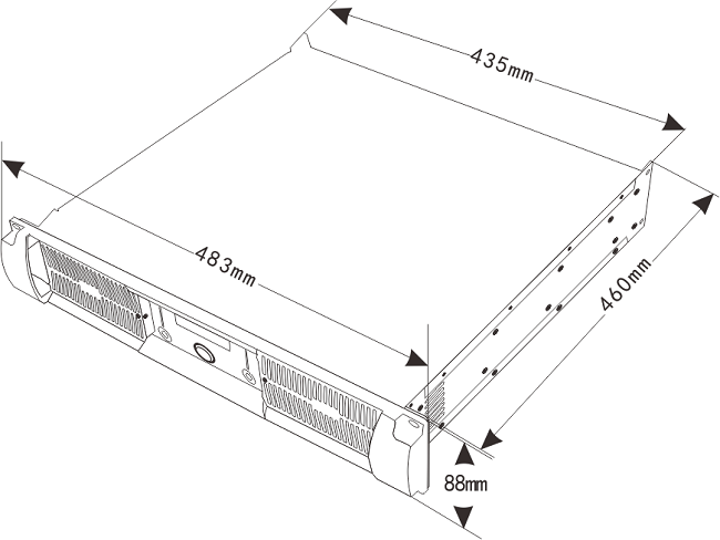 AC3 SIG Protect Indicator 300W Analog Power Amplifier
