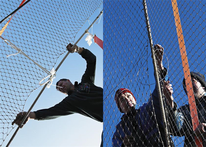 1.2mm 7*7 25mm Stainless Steel Zoo Mesh With Polish Surface Treatment