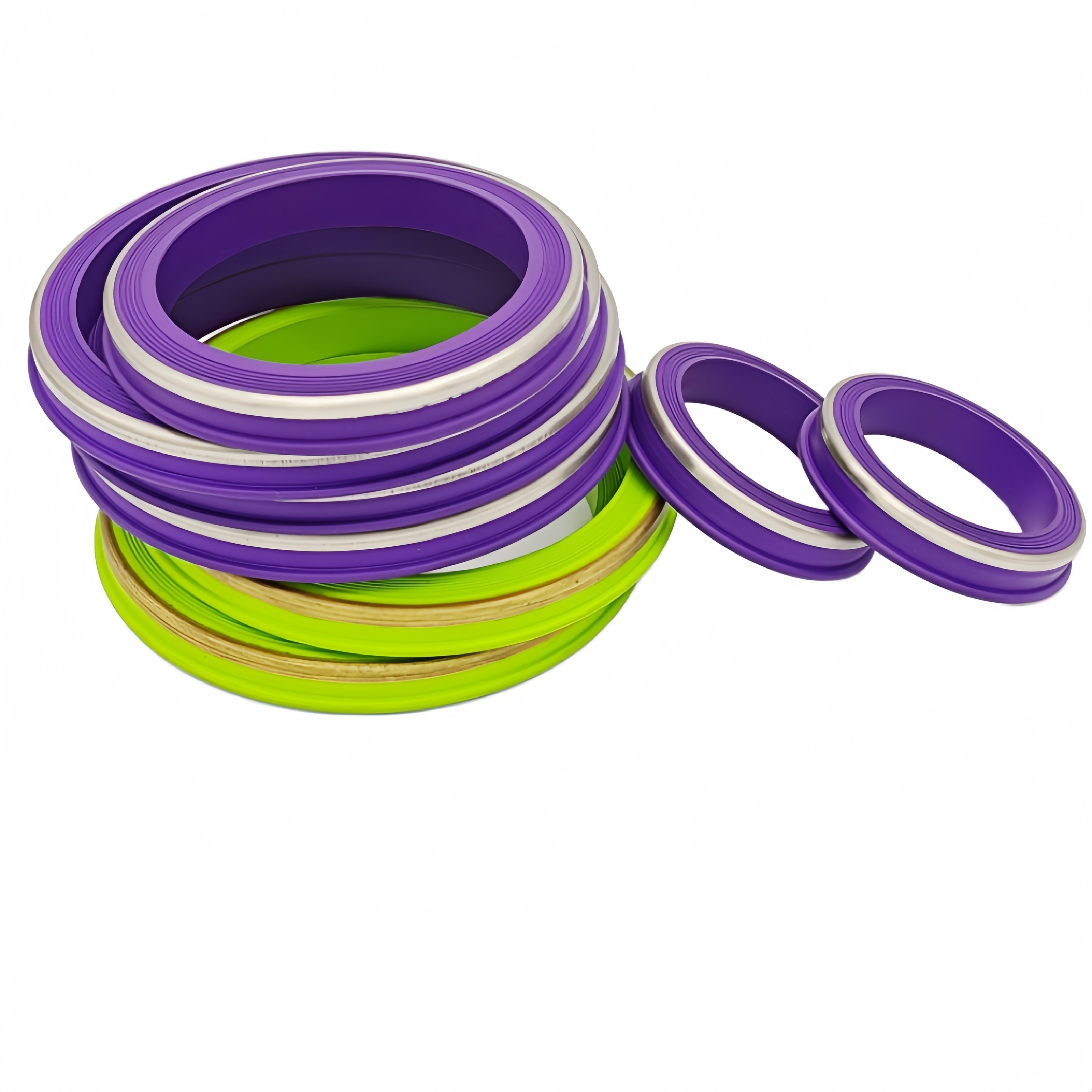 Purple Oil&Heat&Chemical resistant NBR HNBR FKM PTFE Hammer Union Seal With Stainless Back Up