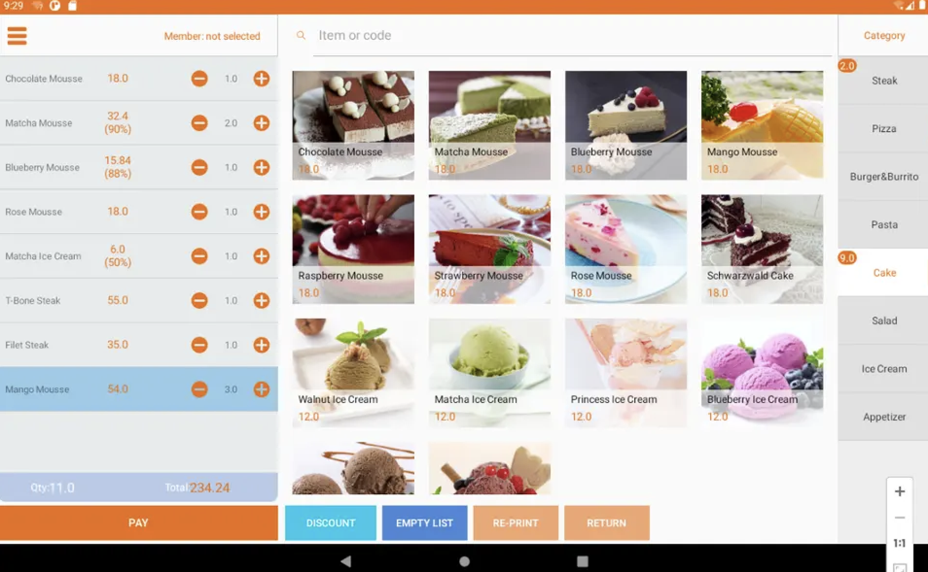 Background Management Software Cloudy Retail with POS APP and Kitchen Printer Support