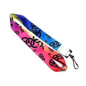 China CMYK Color Mixed Silk Screen Lanyards , Full Color Lanyards With Nice Looking Pattern on sale