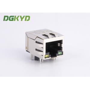 KRJ-003YGZNL Shielded Cat5 Rj45 Ethernet Connector With Transformer Y/G LED