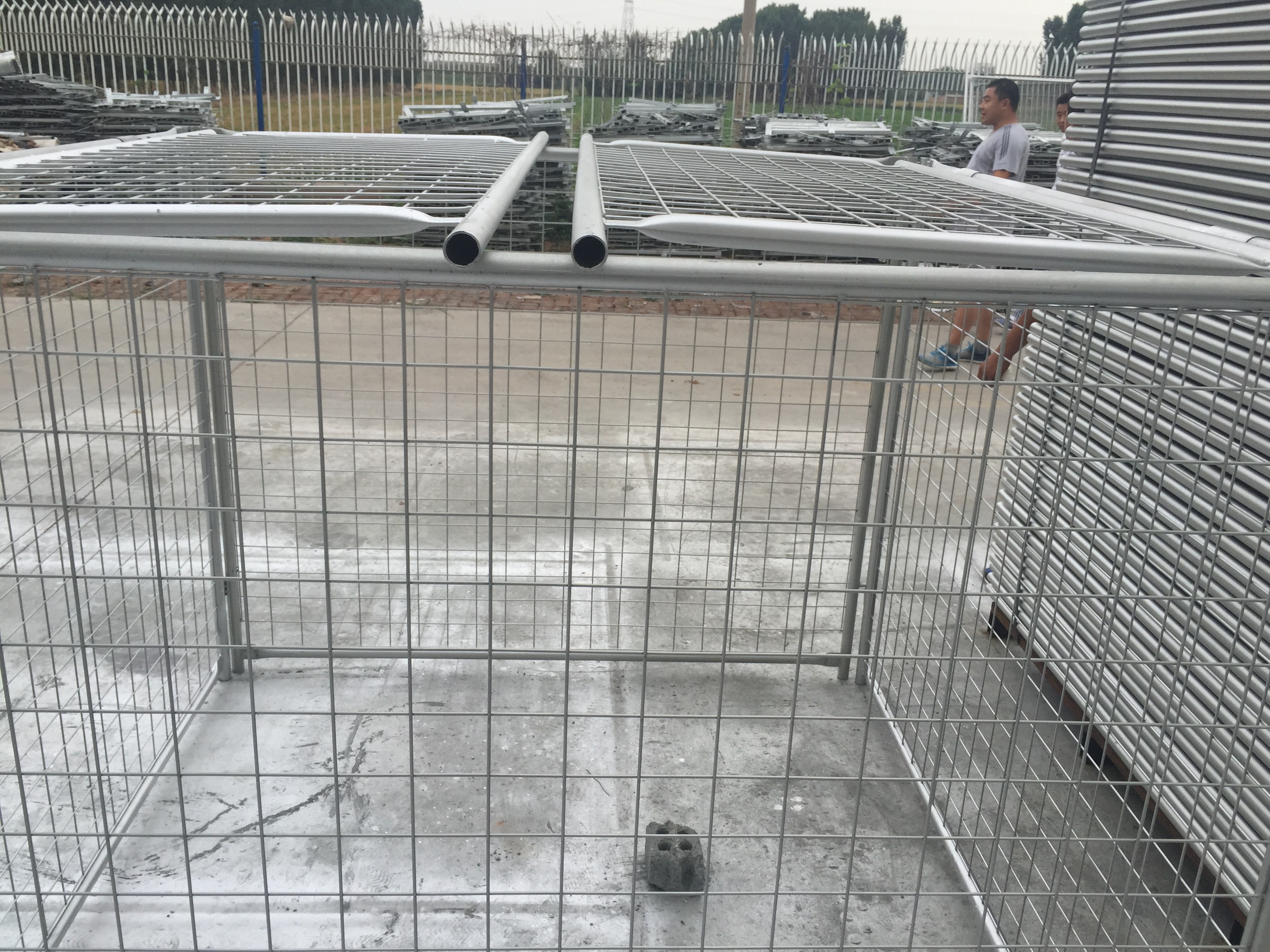 DIY Metal Garbage Cage 14&84 Microns Hdg Cage Panels 1.5mx1.8mx1.8m