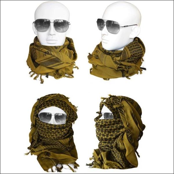 Shemagh Tactical Desert Military Head Scarf Motorcycle Face Mask Biker Arab Wrap