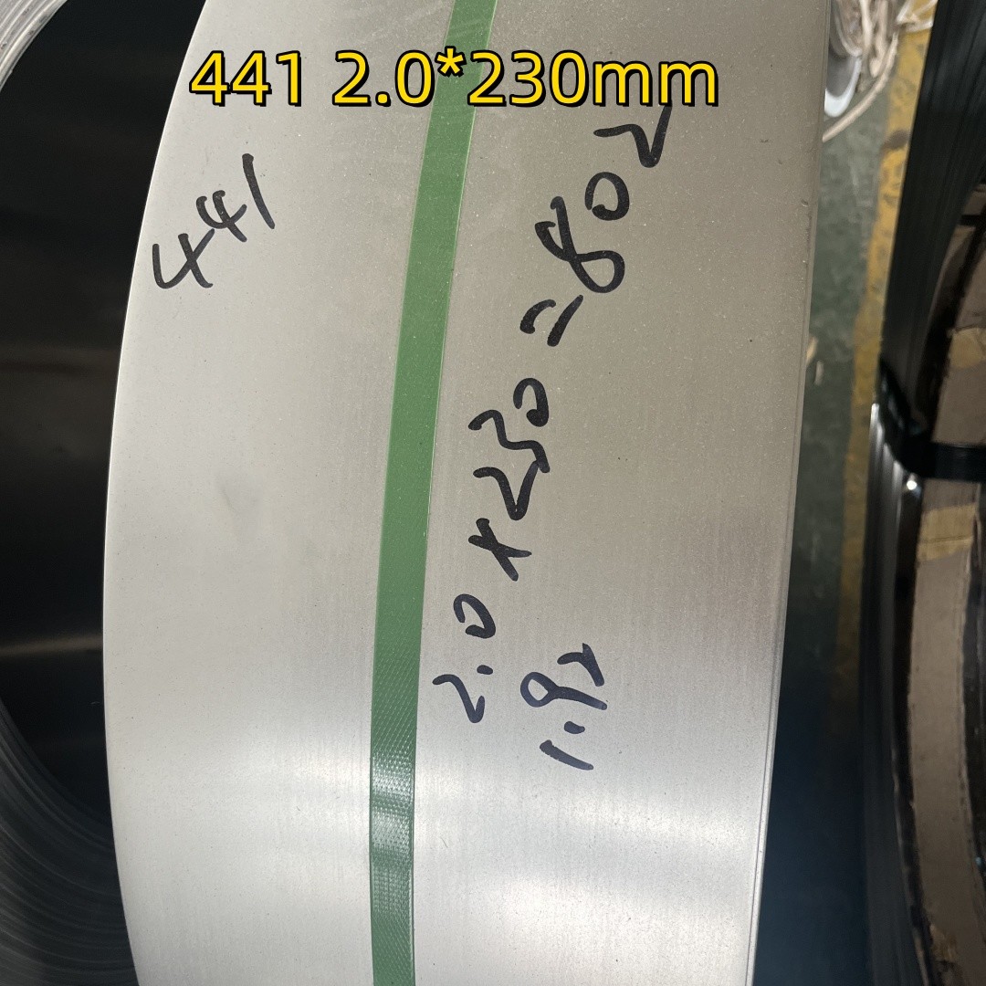 441 2D Surface DIN1.4509 2.0*230mm Stainless Steel Coil Strip For Exhaust System Project