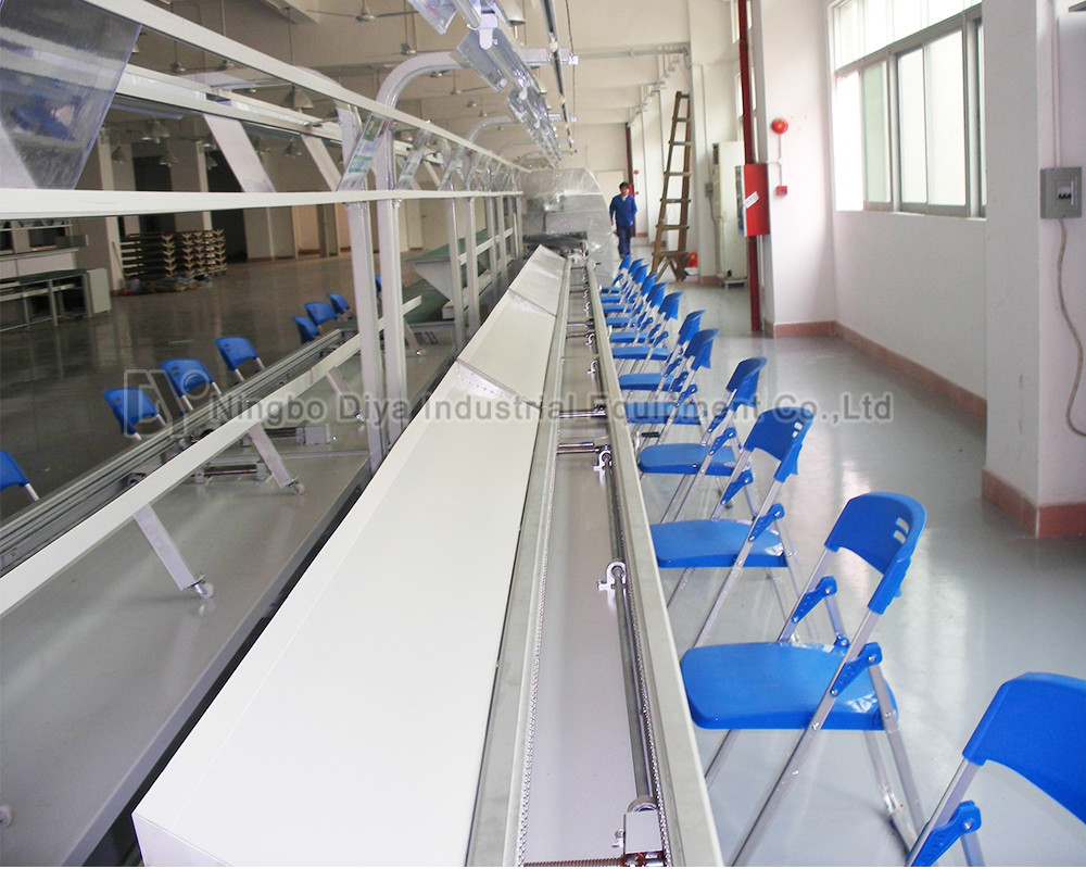 Aluminium Assembly Line Conveyor LED Light Assembly Line Equipment With PVC Conveyor Belt