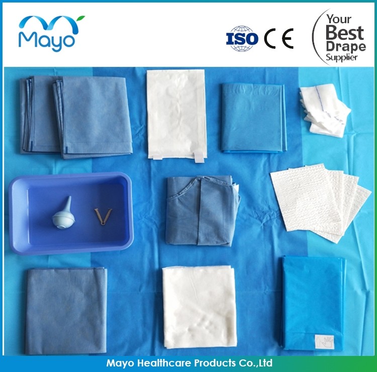 Gynecology Obstetrics Drapes Pack Kit CE ISO13485 GYN Drape Pack