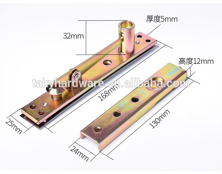 40-45mm Thick Wooden Door Closer Self Closing Concealed Floor Spring in SSS Finish