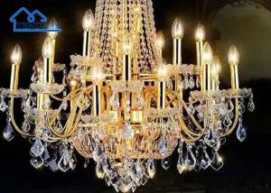  Creative Party Tent Accessories Ceiling Atmosphere Luxury Crystal Chandelier Outdoor Tent With Lights Manufactures